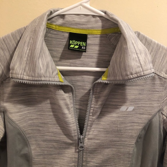 ⚡️KOPPEN Yoga Jacket Zip Up Gray XS Gym Athleisure - Picture 6 of 11